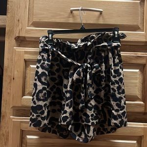 shein, cheetah print shorts, used